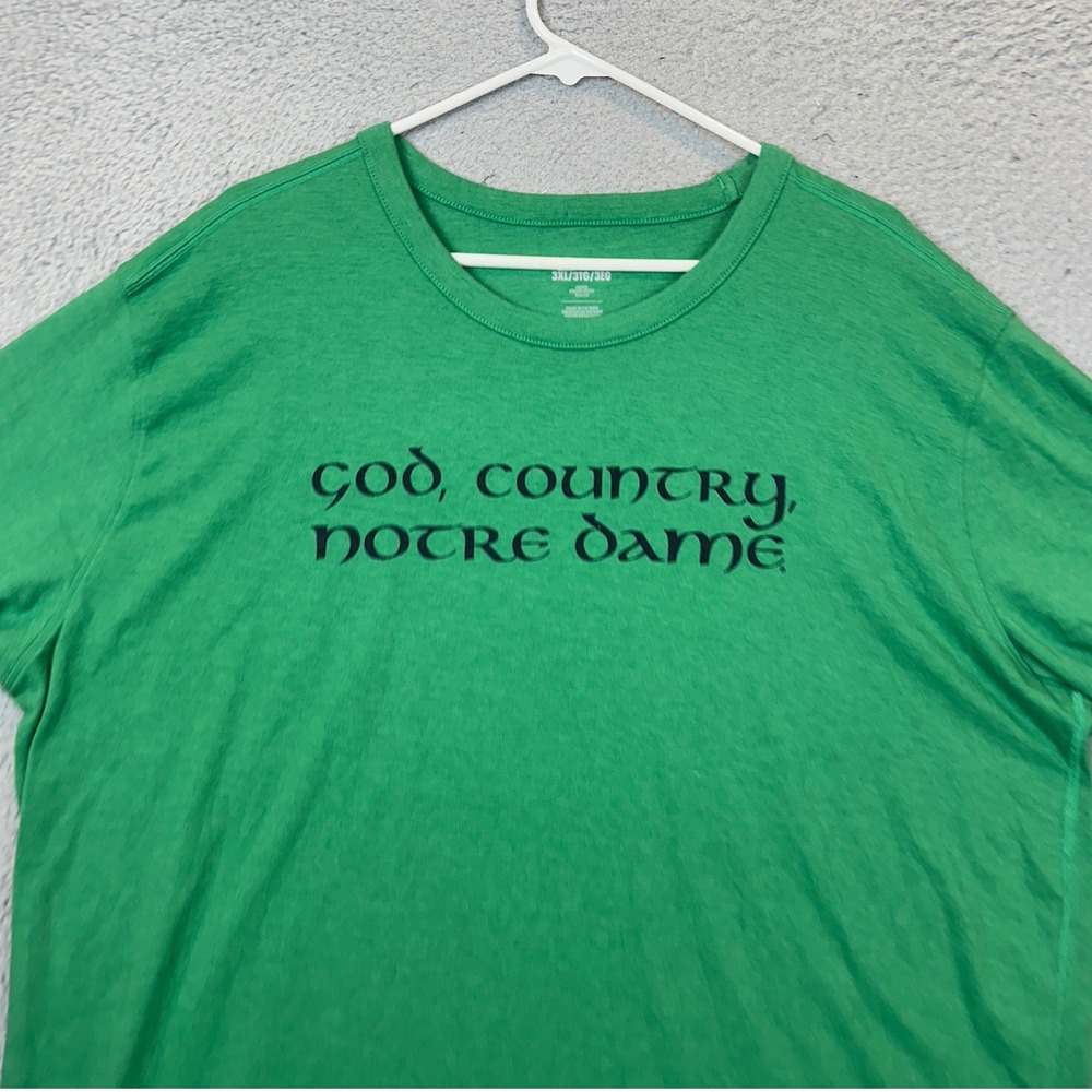 Notre Dame Fighting Irish Under Armour T-Shirt Mens 3XL Green Short Sleeve Tee